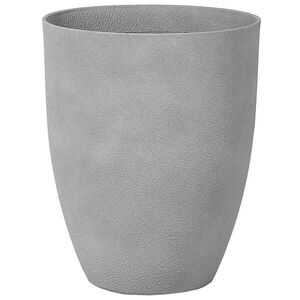 Beliani KVĚTINÁČ světle šedý kulatý 43/43/52 cm Croton obraz