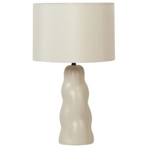 Beliani STOLNÍ LAMPA Béžová Vilar obraz