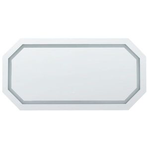 Beliani KOUPELNOVÉ ZRCADLO s LED osvětlením osmiúhelníkový 120/60 cm Locmariaquer obraz