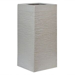 Beliani KVĚTINÁČ taupe čtvercový 33/33/70 cm Dion obraz