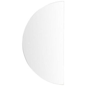 Beliani KOUPELNOVÉ ZRCADLO s LED osvětlením půlkulaté 60/120 cm Loue obraz