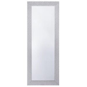Beliani NÁSTĚNNÉ ZRCADLO stříbrné obdélníkové 50/130 cm Mervent obraz