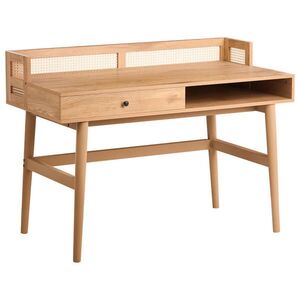 Beliani PSACÍ STŮL Světle hnědý 120/60 cm Noven obraz