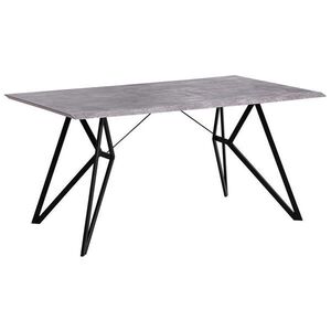 Beliani JÍDELNÍ STŮL 160/90/76 cm Světle šedý Obdélníkový Buscot obraz