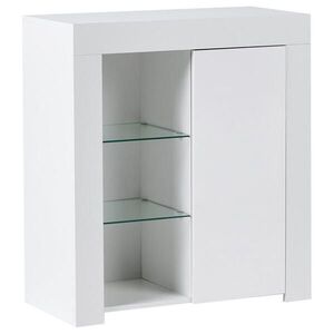 Beliani SIDEBOARD s LED osvětlením Bílý Kamloops obraz