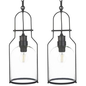 Beliani ZÁVĚSNÁ LAMPA sada 2 ks Bashilo 18/18/166 cm obraz