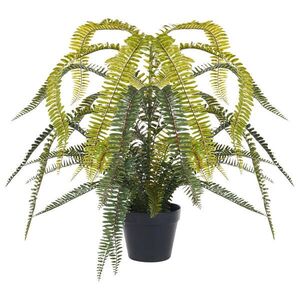 Beliani UMĚLÁ ROSTLINA v květináči 105 cm Zelená/Černá Fern Leaf Plant obraz