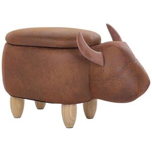 Beliani STOLIČKA VE TVARU ZVÍŘÁTKA Cow 32/60/35 cm obraz