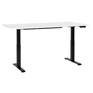 Beliani PSACÍ STŮL bíločerný 160/72 cm elektrický výškově nastavitelný Destin III obraz