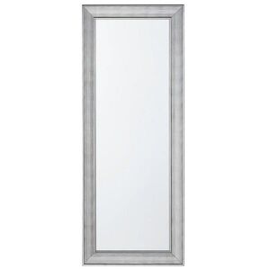Beliani NÁSTĚNNÉ ZRCADLO stříbrné obdélníkové 50/130 cm Bubry obraz