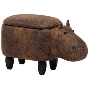 Beliani STOLIČKA VE TVARU ZVÍŘÁTKA Hippo 60/32/35 cm obraz
