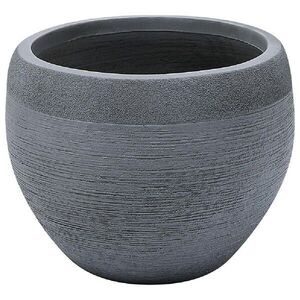 Beliani KVĚTINÁČ šedý kulatý 38/38/30 cm Zakros obraz