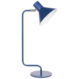Beliani STOLNÍ LAMPA NA PSACÍ STŮL Modrá Rimava obraz