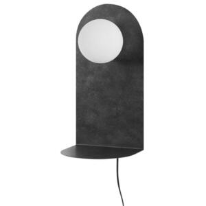 Beliani NÁSTĚNNÁ LAMPA Šedá/Bílá Mapi obraz