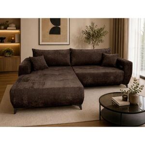 P & B ROHOVÁ SEDAČKA, textil, hnědá obraz