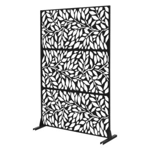 ML-DESIGN KOVOVÁ ZÁSTĚNA Firenze 120x180 cm černá z oceli obraz