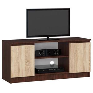 RAUMHIRSCH FURNITURE NÍZKÁ SKŘÍŇKA Tmavě hnědá, dub Sonoma 55/120/40 obraz