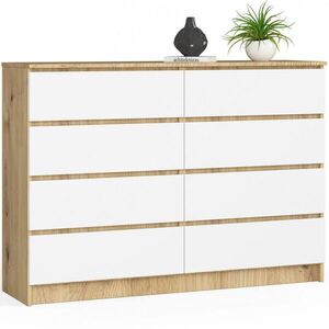 RAUMHIRSCH FURNITURE KOMODA dub Artisan, bílá 99/138/40 obraz