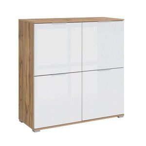 Petits-meubles SIDEBOARD Selma Bílá a dřevo obraz