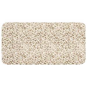 OnlyWow KOUPELNOVÁ PŘEDLOŽKA Leopard - Classic - Béžová 120x60 cm obraz