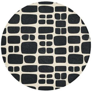 OnlyWow KOUPELNOVÁ PŘEDLOŽKA Moderní - organické - černé 70x70 cm obraz