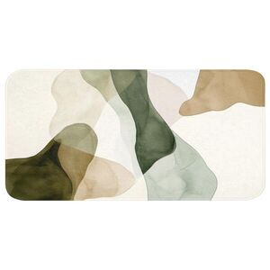 OnlyWow KOUPELNOVÁ PŘEDLOŽKA Japandi - Abstraktní - Zelená 120x60 cm obraz