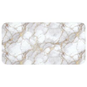OnlyWow KOUPELNOVÁ PŘEDLOŽKA Bílá - zlatá - mramorová - šedá 120x60 cm obraz