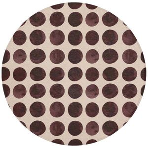 OnlyWow KOUPELNOVÁ PŘEDLOŽKA Puntíky - Vzor - Hnědý 70x70 cm obraz