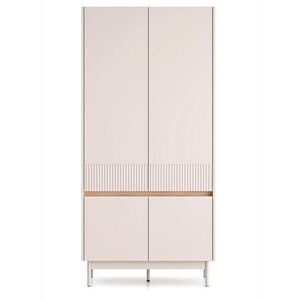Selsey ŠATNÍ SKŘÍŇ Dunea kašmírově šedá / dekor dubového dřeva, 92 cm obraz