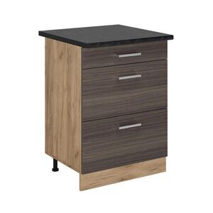 Vicco SPODNÍ SKŘÍŇKA KUCHYŇSKÉ LINKY R-Line Ušlechtilá šedá 60 cm se zásuvkami, PD Antracit obraz