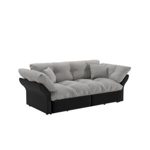 Urban Meuble ROZKLÁDACÍ POHOVKA z veluru v prošívaném designu, funkce 3 v 1 a postel Queen-Size obraz