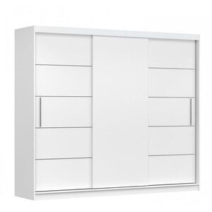imoebel24 SKŘÍŇ s otočnými dveřmiAlba II 250 cm 250/218/61 cm, 3dveřová, bílý obraz