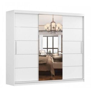 imoebel24 SKŘÍŇ s otočnými dveřmi Alba I 250 cm 250/218/61 cm, 3dveřová, bílý obraz