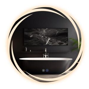 Nettlife KOUPELNOVÉ zrcadlo Redick s LED osvětlením Ø60 cm obraz