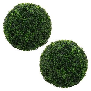 ML-DESIGN UMĚLÁ ZIMOLEZOVÁ KOULE, sada 2 ks, velká Ø 45 cm, zelená, z plastu obraz