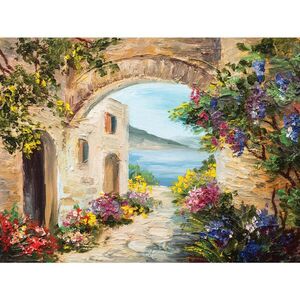 Euroart MALBA NA PLÁTNĚ, architektura, pláž a moře, 30/40 cm obraz
