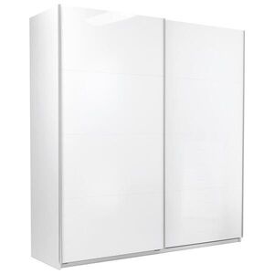 P & B ŠATNÍ SKŘÍŇ S POSUVNÝMI DVEŘM, bílá, 200/210/62 cm obraz