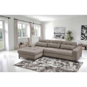 MID.YOU ROHOVÁ SEDAČKA, textil, světle hnědá obraz