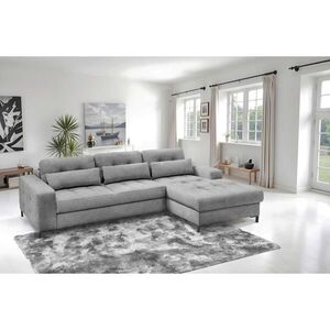 MID.YOU ROHOVÁ SEDAČKA, textil, šedá obraz