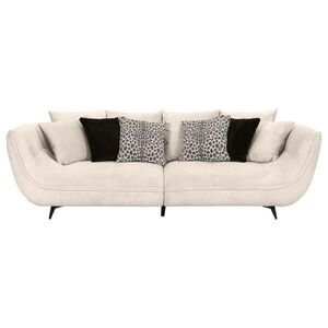 Stylife POHOVKA BIG SOFA, textil, krémová, černá, bílá obraz