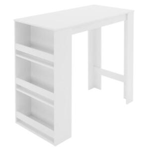 ML-DESIGN BAROVÝ STŮL 117 x 106 x 57 cm bílý obraz