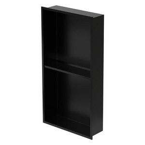LuxeBath DVOJITÁ sprchová kabina černá 30/60 cm s rámem obraz