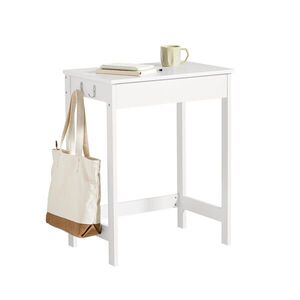 SoBuy POČÍTAČOVÝ STŮL s 1 zásuvkou Bílá 60x40x76cm Minimalistický obraz
