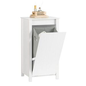 SoBuy NÍZKÁ KOUPELNOVÁ SKŘÍŇKA s jedněmi dveřmi Bílá 45x35x85.5cm Minimalistický obraz