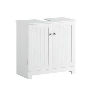 SoBuy SPODNÍ SKŘÍŇKA POD UMYVADLO se 2 dveřmi Bílá 58x29x60cm Klasický obraz