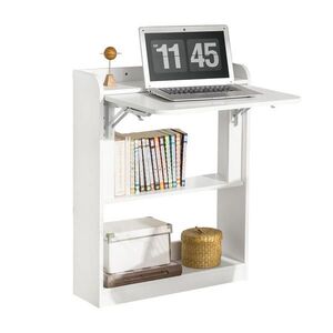 SoBuy POČÍTAČOVÝ STŮL s 1 dveřmi Bílá 61x37x82cm Minimalistický obraz
