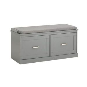 SoBuy BOTNÍK se dvěma dveřmi Šedá 100x38x48cm Funkční obraz
