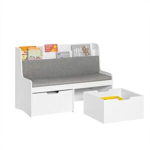SoBuy BOX NA HRAČKY se 2 zásuvkami Bílá 100x45x70cm Moderní obraz