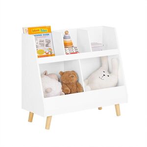 SoBuy DĚTSKÁ KNIHOVNA s 1 policí Bílá 86x36x78cm Nordický obraz