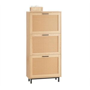 SoBuy BOTNÍK se třemi dveřmi 60x47x127cm Nordický obraz